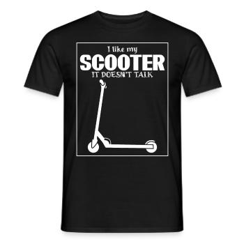 Kick Scooter Rider Stunt Scooter - Männer T-Shirt - Schwarz - Vorne - AI Model Male 178 light (178cm)