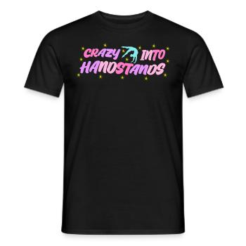 Gymnastics Gymnast Handstands Handstand - Männer T-Shirt - Schwarz - Vorne - AI Model Male 178 light (178cm)