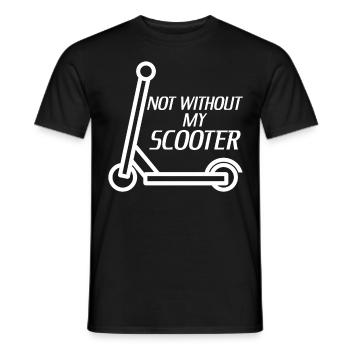 Kick Scooter Rider - Men's T-Shirt - black - Front - AI Model Male 178 light (178cm)