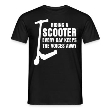 Stunt Scooter Kick Scooter Rider - Männer T-Shirt - Schwarz - Vorne - AI Model Male 178 light (178cm)