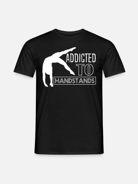 Handstand Gymnastics Gymnast Handstands - Men's T-Shirt - black