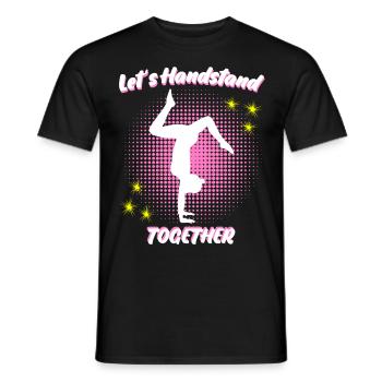 Handstands Gymnast Handstand - Männer T-Shirt - Schwarz - Vorne - AI Model Male 178 light (178cm)