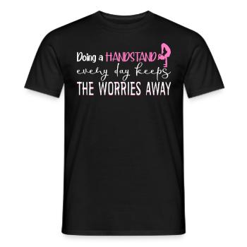 Handstands Handstand Gymnast - Männer T-Shirt - Schwarz - Vorne - AI Model Male 178 light (178cm)