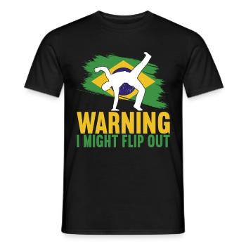 Capoeira Capoeirista - Männer T-Shirt - Schwarz - Vorne - AI Model Male 178 light (178cm)
