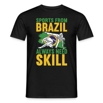Capoeira Capoeirista - Männer T-Shirt - Schwarz - Vorne - AI Model Male 178 light (178cm)