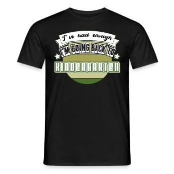 Maternelle École maternelle École maternelle - T-shirt homme - noir - Devant - AI Model Male 178 light (178cm)