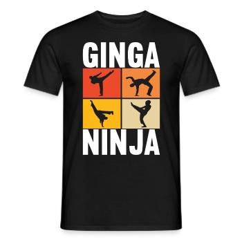 Capoeira Capoeirista - Men's T-Shirt - black - Front - AI Model Male 178 light (178cm)