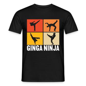 Capoeira Capoeirista - Men's T-Shirt - black - Front - AI Model Male 178 light (178cm)