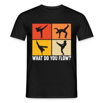 Capoeira Capoeirista - Männer T-Shirt - Schwarz - Vorne - AI Model Male 178 light (178cm)