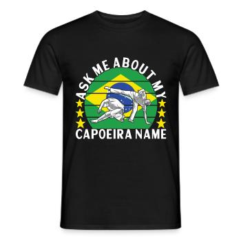 Capoeira Capoeirista - Männer T-Shirt - Schwarz - Vorne - AI Model Male 178 light (178cm)