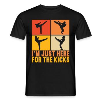 Capoeira Capoeirista - T-shirt homme - noir - Devant - AI Model Male 178 light (178cm)