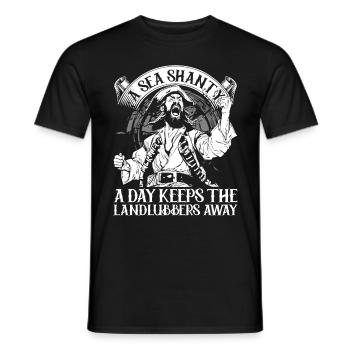 Chœur de baraques de la mer - T-shirt homme - noir - Devant - AI Model Male 178 light (178cm)