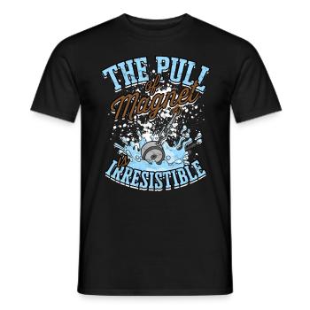 Magnet Fishing Magnet Fishing - Men's T-Shirt - black - Front - AI Model Male 178 light (178cm)
