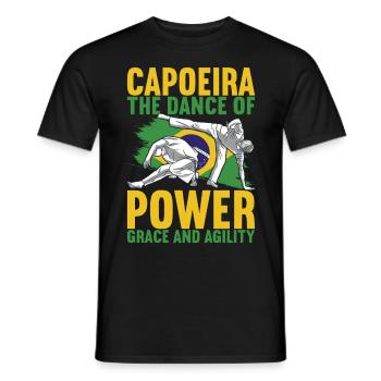 Capoeira Capoeirista - Männer T-Shirt - Schwarz - Vorne - AI Model Male 178 light (178cm)