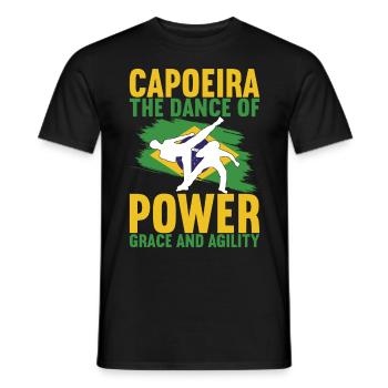 Capoeira Capoeirista - Männer T-Shirt - Schwarz - Vorne - AI Model Male 178 light (178cm)
