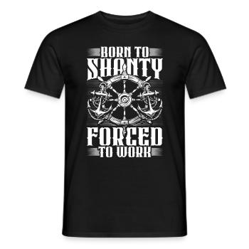 Shanty Choir Sea Shanties - Men's T-Shirt - black - Front - AI Model Male 178 light (178cm)