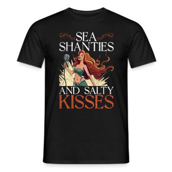 Seemannslieder Chants De Mer Et Baisers Salés - T-shirt homme - noir - Devant - AI Model Male 178 light (178cm)