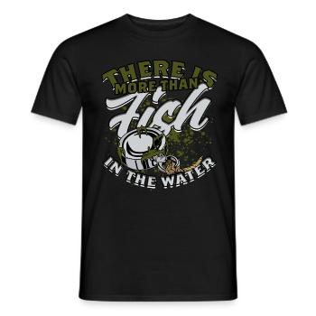 Magnet Fishing Metal Fishing - Men's T-Shirt - black - Front - AI Model Male 178 light (178cm)