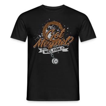 Magnet Fishing Magnet Got Magnet? Will Fish - Men's T-Shirt - black - Front - AI Model Male 178 light (178cm)