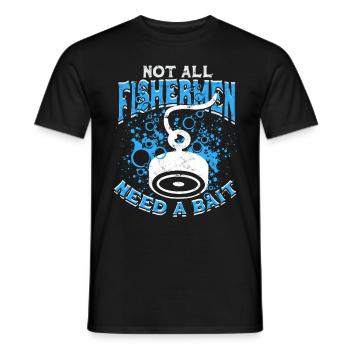Magnetfischen Magnetangeln Metallfischen - Männer T-Shirt - Schwarz - Vorne - AI Model Male 178 light (178cm)
