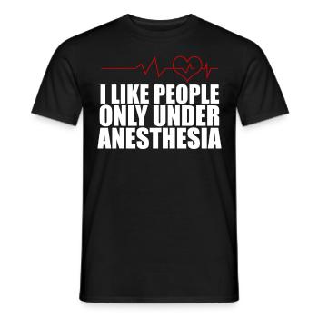 Doctor Hospital Nurse Anesthetist - Men's T-Shirt - black - Front - AI Model Male 178 light (178cm)