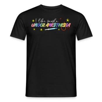 Hospital Nurse Anesthetist Doctor - Men's T-Shirt - black - Front - AI Model Male 178 light (178cm)