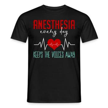 Anesthetist Doctor Nurse Medicine - Men's T-Shirt - black - Front - AI Model Male 178 light (178cm)