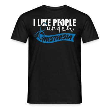 Nurse Anesthetist Doctor Hospital - Men's T-Shirt - black - Front - AI Model Male 178 light (178cm)