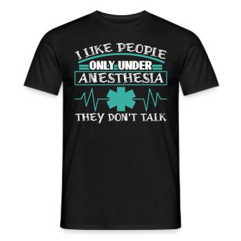 Anesthetist Nurse Doctor Hospital - Männer T-Shirt - Schwarz - Vorne - AI Model Male 178 light (178cm)