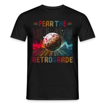 Rückläufiger Merkur Fear The Retrograde - Männer T-Shirt - Schwarz - Vorne - AI Model Male 178 light (178cm)