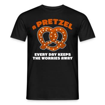 Pretzels Pretzel Bavaria - Männer T-Shirt - Schwarz - Vorne - AI Model Male 178 light (178cm)