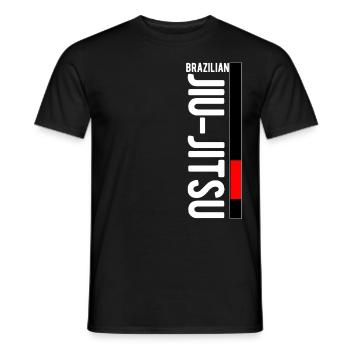 Jiu Jitsu Brésilien Kanji Art Martial Japon - T-shirt homme - noir - Devant - AI Model Male 178 light (178cm)