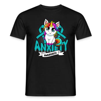 Trouble anxieux Troubles anxieux - T-shirt homme - noir - Devant - AI Model Male 178 light (178cm)