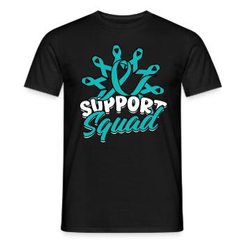 Escouade de soutien pour les troubles anxieux - T-shirt homme - noir - Devant - AI Model Male 178 light (178cm)