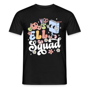 Professeur d’anglais Professeur d’anglais Ell Squad - T-shirt homme - noir - Devant - AI Model Male 178 light (178cm)