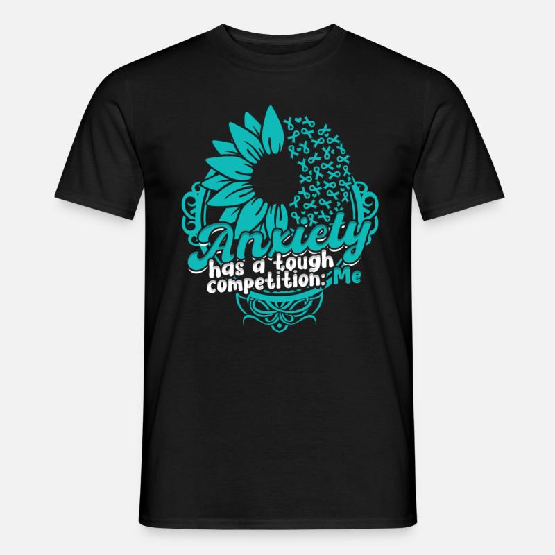 Angststörung - Männer T-Shirt - Schwarz