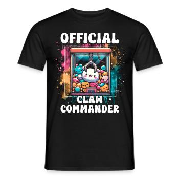 Pince Kraller Official Claw Commander - T-shirt homme - noir - Devant - AI Model Male 178 light (178cm)