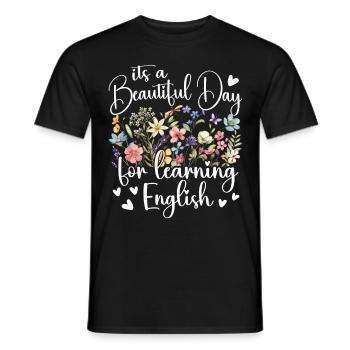 Professeur d’anglais Professeur Professeur d’anglais - T-shirt homme - noir - Devant - AI Model Male 178 light (178cm)