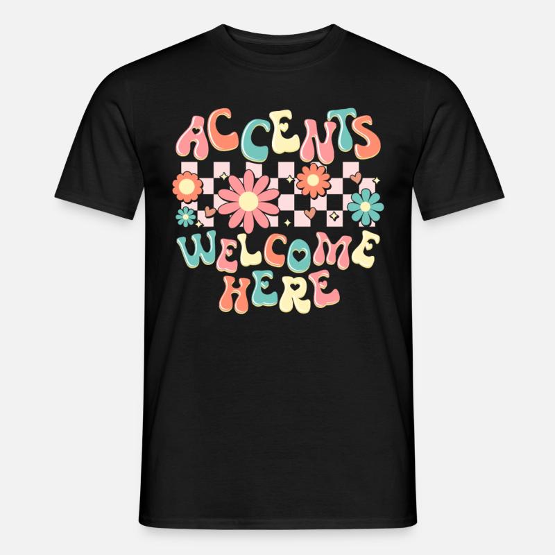 Englischlehrer Englischlehrerin - Männer T-Shirt - Schwarz