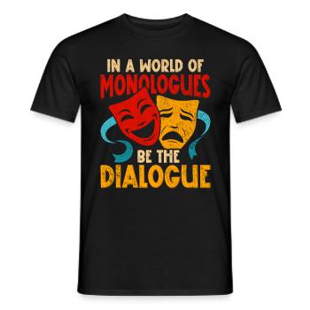 Drama Teacher Drama Lessons - Men's T-Shirt - black - Front - AI Model Male 178 light (178cm)