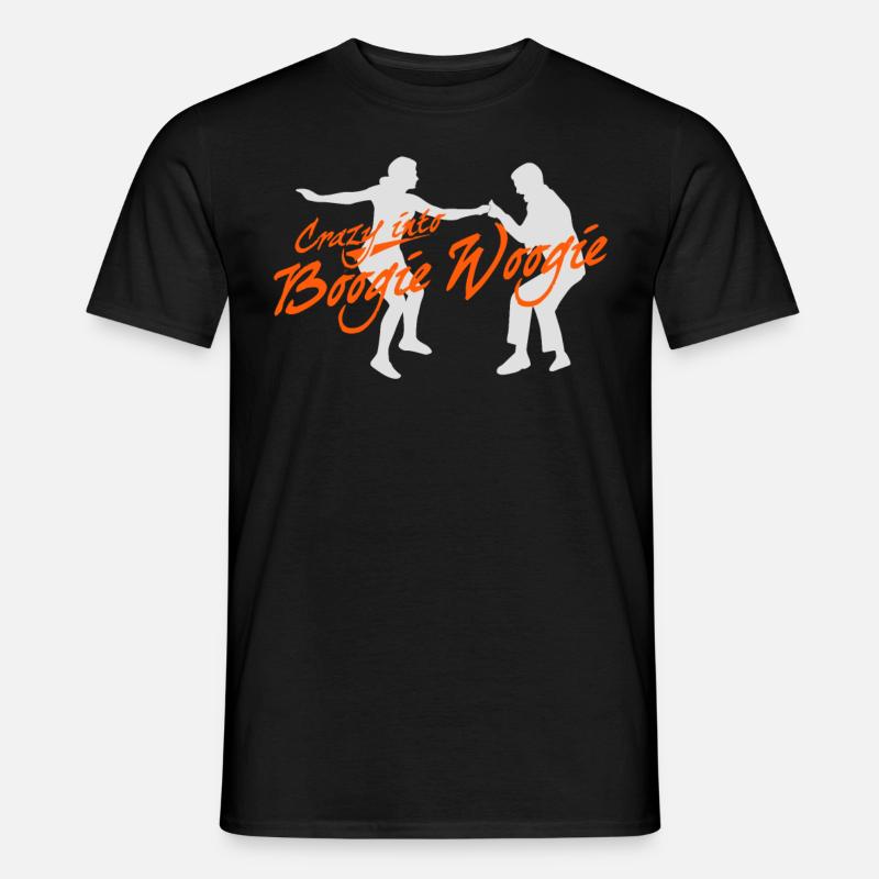 Boogie Woogie Swing Dance Dancing - Männer T-Shirt - Schwarz
