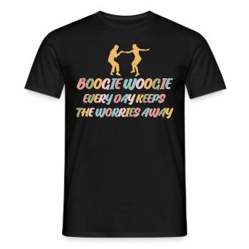 Boogie Woogie Balançoire de danse rétro - T-shirt homme - noir - Devant - AI Model Male 178 light (178cm)