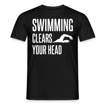 Entraîneur de piscine Nageur - T-shirt homme - noir - Devant - AI Model Male 178 light (178cm)