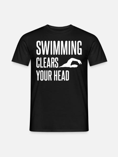 Swimming Pool Trainer Swimmer - Männer T-Shirt - Schwarz