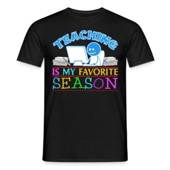 Teaching School Teacher Teachers - Men's T-Shirt - black - Front - AI Model Male 178 light (178cm)