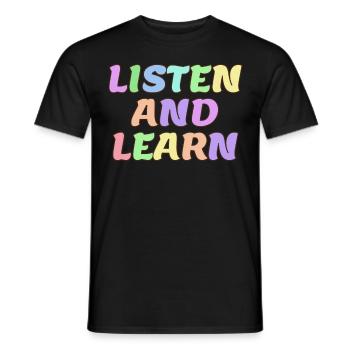 Professeur des écoles Enseignants Enseignement - T-shirt homme - noir - Devant - AI Model Male 178 light (178cm)