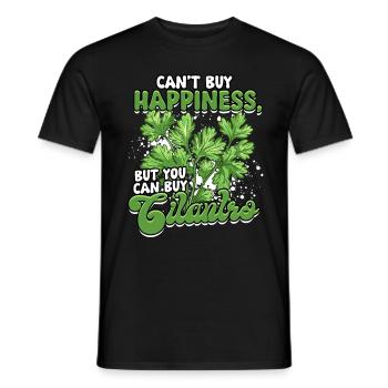 Coriander Lovers - Men's T-Shirt - black - Front - AI Model Male 178 light (178cm)