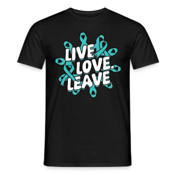 Trouble anxieux Troubles anxieux Vivre Amour Congé - T-shirt homme - noir - Devant - AI Model Male 178 light (178cm)