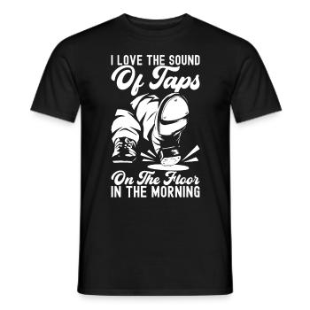 Tap Dance Tap Dancer - Men's T-Shirt - black - Front - AI Model Male 178 light (178cm)