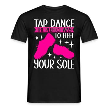 Stepptanz Stepptänzer - Männer T-Shirt - Schwarz - Vorne - AI Model Male 178 light (178cm)